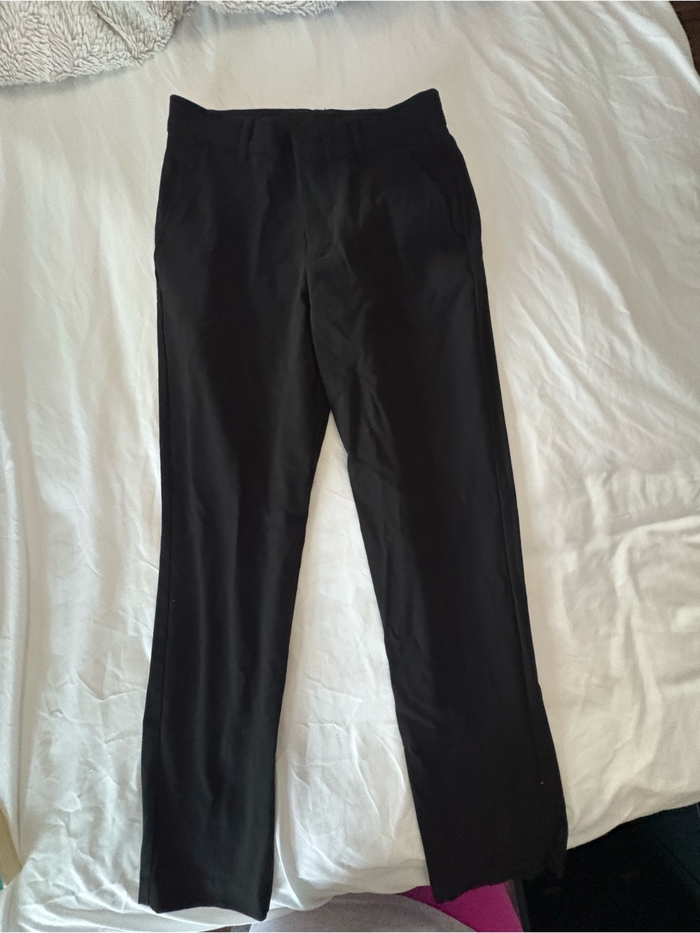 Van Heusen Black Boys Dress Pants Straight Fit